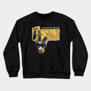 Christian Watson Green Bay Highlight Backflip Crewneck Sweatshirt