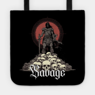 SAVAGE Sword Conan Cimmeria Barbarian Robert E. Howard Hyborian Crom Skulls Tote