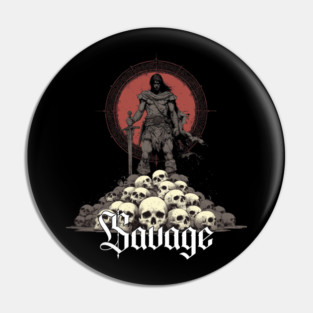 SAVAGE Sword Conan Cimmeria Barbarian Robert E. Howard Hyborian Crom Skulls Pin
