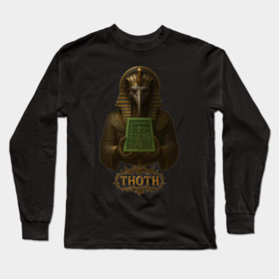 The Emerald Tablets Of Thoth the Atlantean, Ancient Egypt Alchemy, Hermetic Occult, Atlantis Long Sleeve T-Shirt