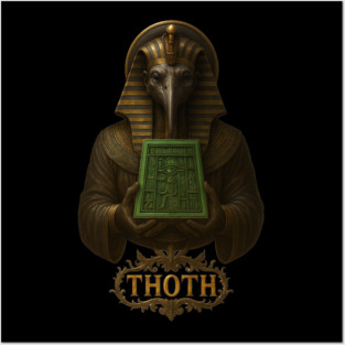The Emerald Tablets Of Thoth the Atlantean, Ancient Egypt Alchemy, Hermetic Occult, Atlantis Posters and Art