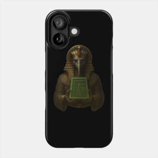 The Emerald Tablets Of Thoth the Atlantean, Ancient Egypt Alchemy, Occult Atlantis Phone Case