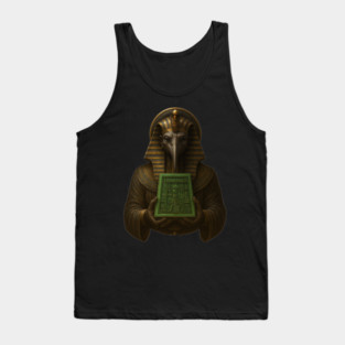 The Emerald Tablets Of Thoth the Atlantean, Ancient Egypt Alchemy, Occult Atlantis Tank Top