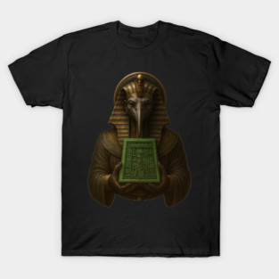 The Emerald Tablets Of Thoth the Atlantean, Ancient Egypt Alchemy, Occult Atlantis T-Shirt