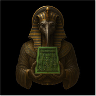 The Emerald Tablets Of Thoth the Atlantean, Ancient Egypt Alchemy, Occult Atlantis Posters and Art