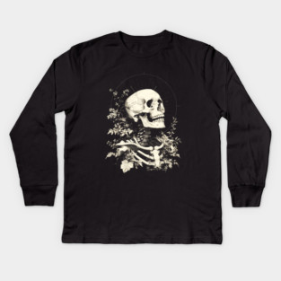 Corpus Hermeticum - Nature of the Corruptible Body, Divine Spirit of Man, Occult Woodcut Kids Long Sleeve T-Shirt