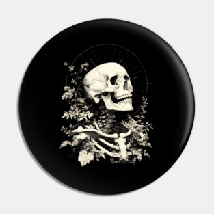 Corpus Hermeticum - Nature of the Corruptible Body, Divine Spirit of Man, Occult Woodcut Pin