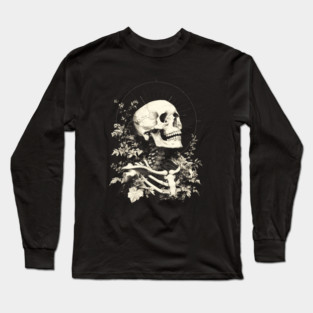 Corpus Hermeticum - Nature of the Corruptible Body, Divine Spirit of Man, Occult Woodcut Long Sleeve T-Shirt
