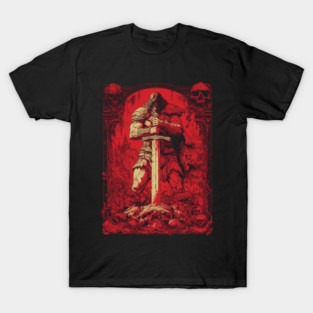 Savage Sword Conan Cimmeria Barbarian Robert E. Howard Hyborian Crom, Dark Fantasy T-Shirt