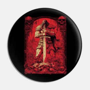 Savage Sword Conan Cimmeria Barbarian Robert E. Howard Hyborian Crom, Dark Fantasy Pin