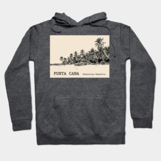Punta Cana Dominican Republic - Back Hoodie