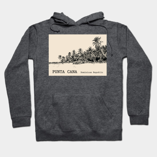 Punta Cana Dominican Republic - Back Hoodie by Lakeric