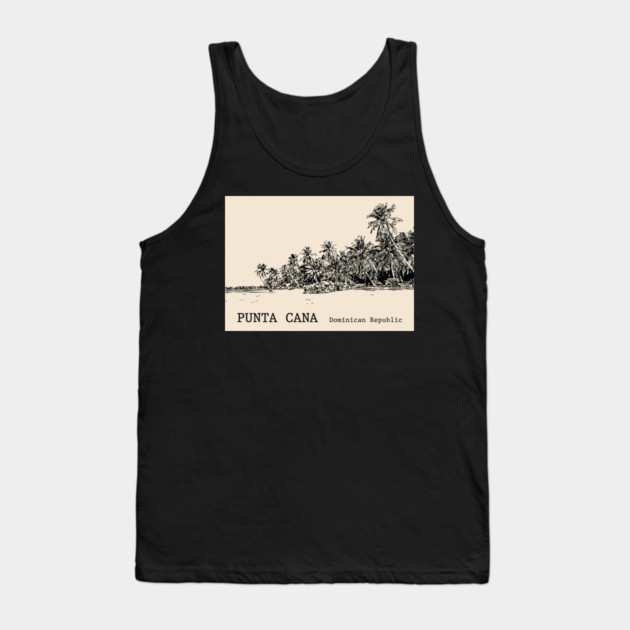 Punta Cana Dominican Republic - Back Tank Top by Lakeric