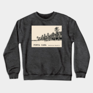 Punta Cana Dominican Republic - Back Crewneck Sweatshirt