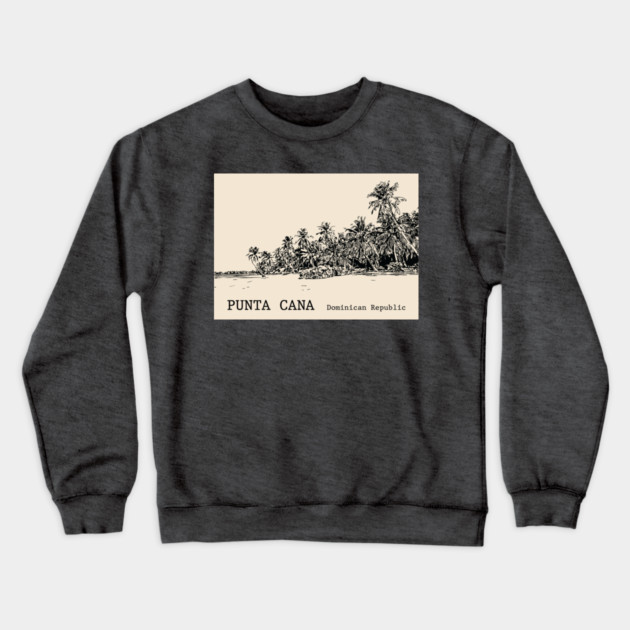 Punta Cana Dominican Republic - Back Crewneck Sweatshirt by Lakeric