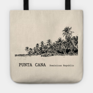 Punta Cana Dominican Republic - Back Tote