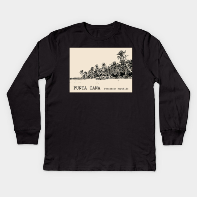 Punta Cana Dominican Republic - Back Kids Long Sleeve T-Shirt by Lakeric