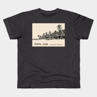 Punta Cana Dominican Republic - Back Kids T-Shirt