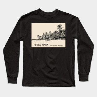 Punta Cana Dominican Republic - Back Long Sleeve T-Shirt