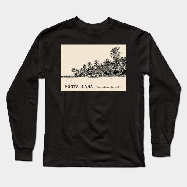 Punta Cana Dominican Republic - Back Long Sleeve T-Shirt by Lakeric