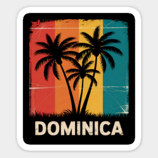 Dominican Island Caribbean Windward souvenir nation tourist Sticker