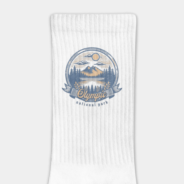 Vintage Olympic National Park Washington Scenic Sunset Hiking by Pixel Threads 