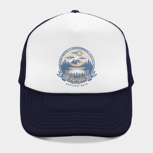Vintage Olympic National Park Washington Scenic Sunset Hiking by Pixel Threads 