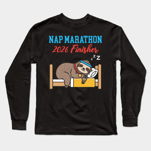 Nap Marathon 2026 Finisher Long Sleeve T-Shirt by enrynz