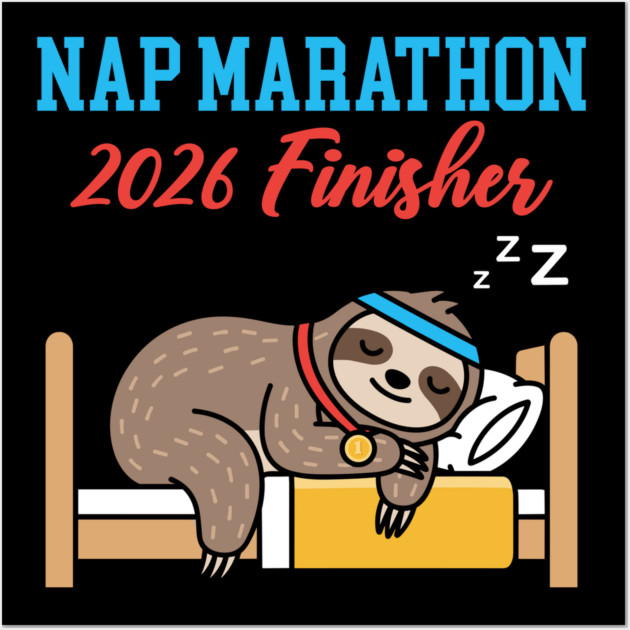 Nap Marathon 2026 Finisher Wall Art by enrynz