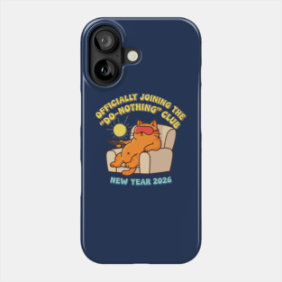 Lazy Cat Joins 'Do-Nothing' Club Phone Case