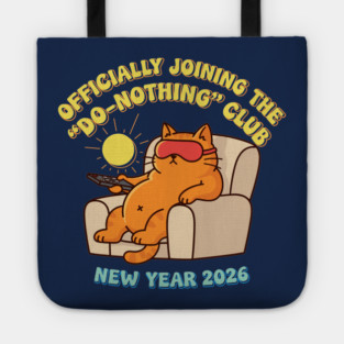 Lazy Cat Joins 'Do-Nothing' Club Tote