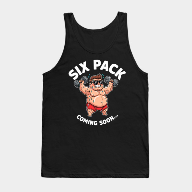 Six Pack Coming Soon Tank Top by enrynz