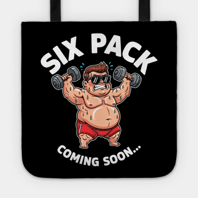 Six Pack Coming Soon Tote by enrynz
