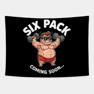 Six Pack Coming Soon Tapestry