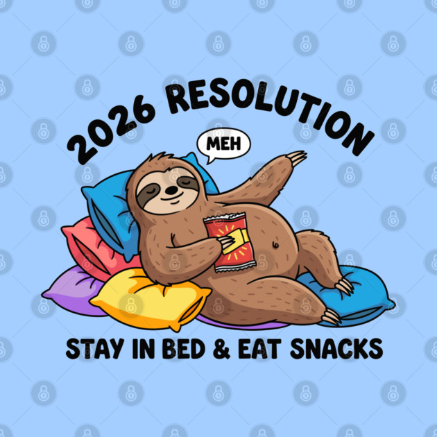 Lazy Sloth 2026 Resolution by enrynz