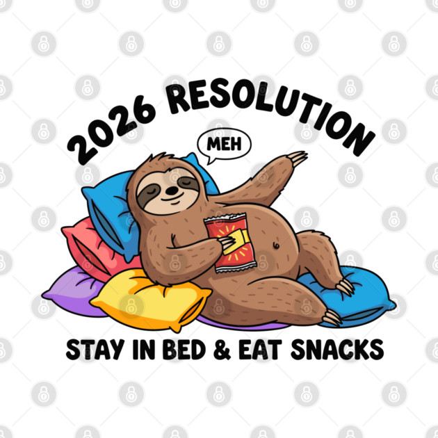 Lazy Sloth 2026 Resolution by enrynz