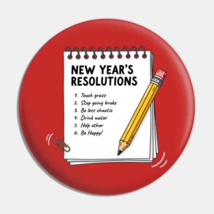 Hilarious New Year's Resolutions Notepad! Pin