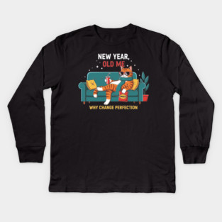 New Year Old Me Kids Long Sleeve T-Shirt