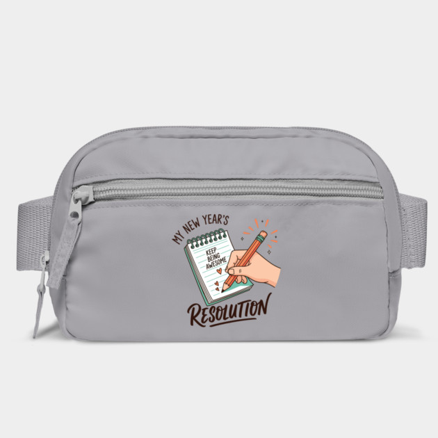 Funny New Year's Resolution Notebook by enrynz