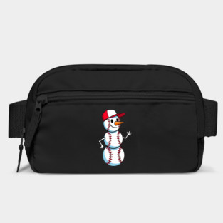 Cute Baseball Snowman Waving Bag