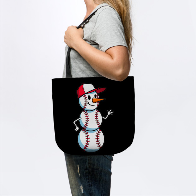 Cute Baseball Snowman Waving by enrynz