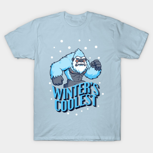 Winter's Coolest Yeti Beast! T-Shirt by enrynz