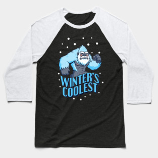 Winter's Coolest Yeti Beast! Baseball T-Shirt