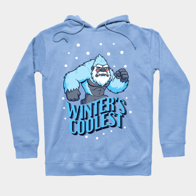 Winter's Coolest Yeti Beast! Hoodie by enrynz