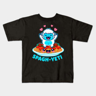 Spagh-Yeti Pun Kids T-Shirt
