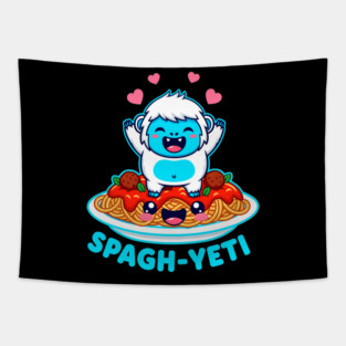 Spagh-Yeti Pun Tapestry