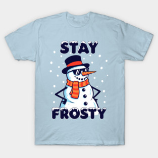 Stay Frosty Snowman Rocking Shades T-Shirt