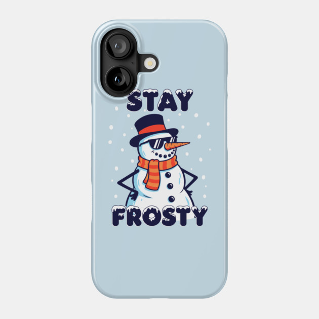 Stay Frosty Snowman Rocking Shades Phone Case by enrynz