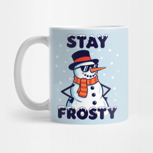 Stay Frosty Snowman Rocking Shades Mug