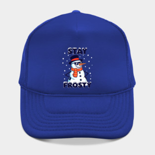 Stay Frosty Snowman Rocking Shades Hat